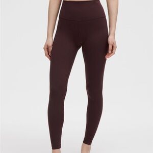 Lululemon Athletica Align High Rise 28 in inseam Burgundy Leggings
